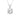 LADIES SOLITAIRE PENDANT 1.00CT ROUND DIAMOND 14K WHITE GOLD