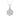 LADIES PENDANT WITH CHAIN 0.15CT ROUND DIAMOND 10K WHITE GOLD