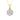 LADIES PENDANT WITH CHAIN 0.15CT ROUND DIAMOND 10K YELLOW GOLD