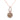 LADIES  PENDANT WITH CHAIN 0.50CT ROUND/DARK BROWN DIAMOND 14K ROSE GOLD