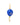 Onirikka Balloon Charm in 18k yellow gold with blue enamel and blue sapphire gemstone, playful luxury charm from the Nostalgia Collection.