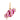 Onirikka Candy Charm in 18k yellow gold with pink enamel and pink sapphire heart gemstone, sweet luxury charm from the Nostalgia Collection.