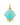 Onirikka Clam Shell Charm in 18k yellow gold with blue enamel and green sapphire heart gemstone, ocean-inspired charm from the Nostalgia Collection.