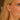 close up of DRD Medium Large Hoops in Yellow Gold styled on model's ear