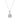 LADIES SOLITAIRE PENDANT WITH CHAIN 1 1/2CT ROUND DIAMOND 14K WHITE GOLD