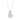 LADIES SOLITAIRE PENDANT WITH CHAIN 1 1/2CT ROUND DIAMOND 14K WHITE GOLD