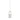 LADIES SOLITAIRE PENDANT WITH CHAIN 2CT PRINCESS DIAMOND 14K WHITE GOLD