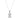 LADIES SOLITAIRE PENDANT WITH CHAIN 2CT EMERALD DIAMOND 14K WHITE GOLD