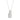 LADIES SOLITAIRE PENDANT WITH CHAIN 2CT EMERALD DIAMOND 14K WHITE GOLD
