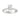 LADIES SOLITAIRE RING 1 1/2CT EMERALD DIAMOND 14K WHITE GOLD