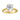 LADIES SOLITAIRE RING 3CT ROUND DIAMOND 14K YELLOW GOLD