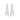 LADIES EARRINGS 3CT ROUND DIAMOND 14K WHITE GOLD