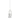 LADIES SOLITAIRE PENDANT WITH CHAIN 3CT PRINCESS DIAMOND 14K WHITE GOLD