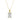 LADIES SOLITAIRE PENDANT WITH CHAIN 3CT EMERALD DIAMOND 14K YELLOW GOLD 