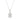 LADIES SOLITAIRE PENDANT 3CT PEAR DIAMOND 14K WHITE GOLD 