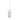 LADIES SOLITAIRE PENDANT 3CT PEAR DIAMOND 14K WHITE GOLD 