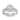 14K WHITE GOLD 1 1/2CT ROUND/OVAL DIAMOND LADIES BRIDAL SET