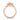 14K ROSE GOLD 1 3/4CT ROUND/PEAR DIAMOND LADIES RING (CENTER STONE PEAR DIAMOND 1.00CT)