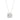 LADIES SOLITAIRE PENDANT WITH UNDER-PASS CHAIN 2.00CT ROUND DIAMOND 14K WHITE GOLD
