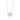 LADIES PENDANT 1 1/2CT ROUND/EMERALD DIAMOND 14K WHITE GOLD WITH CHAIN