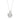 14K WHITE GOLD 1 1/2CT ROUND DIAMOND LADIES SOLITAIRE PENDANT WITH CHAIN