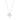 LADIES NECKLACE 1CT PEAR DIAMOND 14K WHITE GOLD