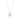 LADIES NECKLACE 1CT PEAR DIAMOND 14K WHITE GOLD