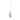 LADIES SOLITAIRE PENDANT 3CT OVAL DIAMOND 14K WHITE GOLD