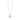 LADIES NECKLACE 3/4CT ROUND/PEAR DIAMOND 14K ROSE GOLD (CENTER STONE PEAR DIAMOND 1/2CT )