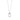 LADIES NECKLACE 1/4CT ROUND DIAMOND 14K WHITE GOLD WITH CHAIN (CENTER STONE ROUND DIAMOND 1/6CT )