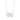 LADIES NECKLACE 1/3CT ROUND DIAMOND 14K WHITE GOLD