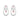 LADIES EARRINGS 1/2CT ROUND DIAMOND 14K WHITE GOLD (CENTER STONE ROUND DIAMOND 1/3CT )