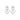 LADIES EARRINGS 1/2CT ROUND DIAMOND 14K WHITE GOLD