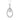 14K WHITE GOLD 1.00CT ROUND/PEAR DIAMOND LADIES PENDANT WITH CHAIN