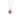 LADIES PENDANT 1/4CT ROUND/RUBY DIAMOND 14K ROSE GOLD (CENTER STONE ROUND DIAMOND 5/8CT )