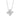 LADIES PENDANT 1CT ROUND DIAMOND 14K WHITE GOLD 