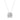 LADIES SOLITAIRE PENDANT WITH UNDER-PASS CHAIN 3CT ROUND DIAMOND 14K WHITE GOLD 
