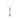 14K WHITE/ROSE GOLD 2.00CT PEAR/OVAL/DIAMOND LADIES PENDANT WITH CHAIN