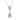 LADIES NECKLACE 2 3/4CT ROUND/PEAR DIAMOND 14K WHITE GOLD 