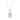 LADIES SOLITAIRE PENDANT 4CT PEAR DIAMOND 14K WHITE GOLD 