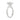 LADIES SOLITAIRE RING 2 1/2CT PRINCESS DIAMOND 14K WHITE GOLD 