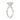 LADIES SOLITAIRE RING 4CT OVAL DIAMOND 14K WHITE GOLD 