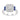 LADIES RING 1CT ROUND/PRINCESS BLUE SAPPHIRE DIAMOND 14K WHITE GOLD (CENTER STONE ROUND DIAMOND 1/6CT )