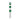 14K White Gold 1.00 CT Princess Green Emerald &amp; White Diamond Alternating Band Ring