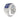 14K WHITE GOLD 4.00CT ROUND/ROUND BLUE SAPPHIRE DIAMOND LADIES RING