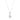 LADIES NECKLACE 1CT ROUND/PEAR DIAMOND 14K WHITE GOLD (CENTER STONE PEAR DIAMOND 3/4CT )