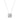 LADIES SOLITAIRE PENDANT WITH UNDER-PASS CHAIN 1 1/2CT ROUND DIAMOND 14K WHITE GOLD 
