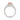 14K WHITE GOLD 4 3/4CT ROUND/OVAL/RADIANT DIAMOND LADIES RING (CENTER STONE OVAL PINK DIAMOND 3.00CT)
