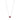 14K WHITE GOLD 2.00CT ROUND/PEAR DIAMOND LADIES NECKLACE (RUBY DIAMOND 2 STONE)