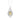 14K WHITE GOLD 1 1/2CT ROUND/PEAR DIAMOND LADIES PENDANT WITH CHAIN